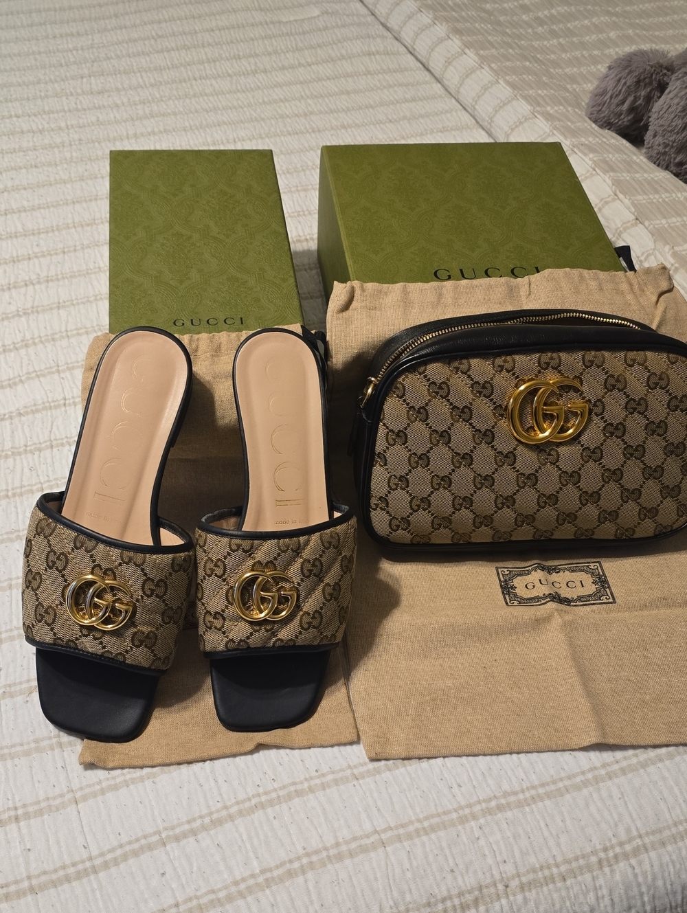 Gucci Bag & Matching Slides